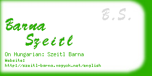 barna szeitl business card